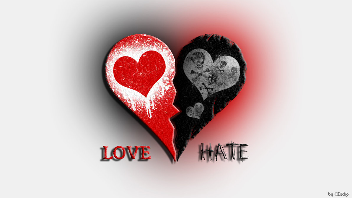 بالصور بين الحب و الكراهية